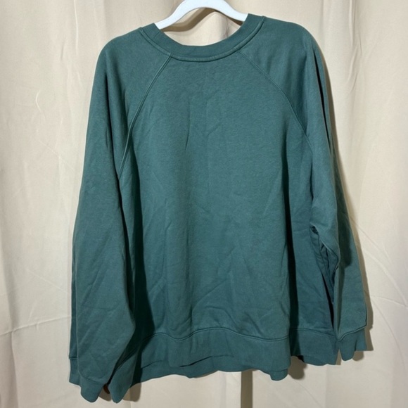 NWOT Old Navy Vintage Green Sweatshirt - Picture 4 of 10